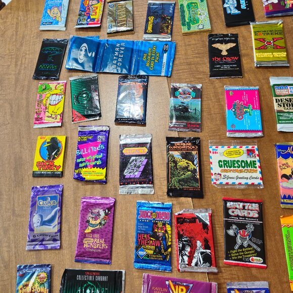 1990s Trading Card Packs Lot of 14 Unopened - Picture 4 of 8
